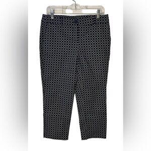 Hilary Radley Black and White Patterned Capris